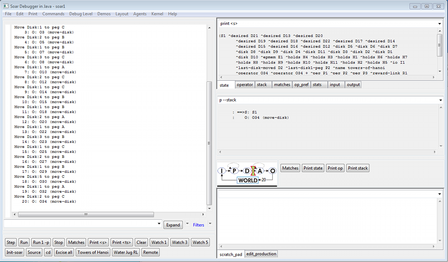Screenshot showing output of <code>run 20</code>